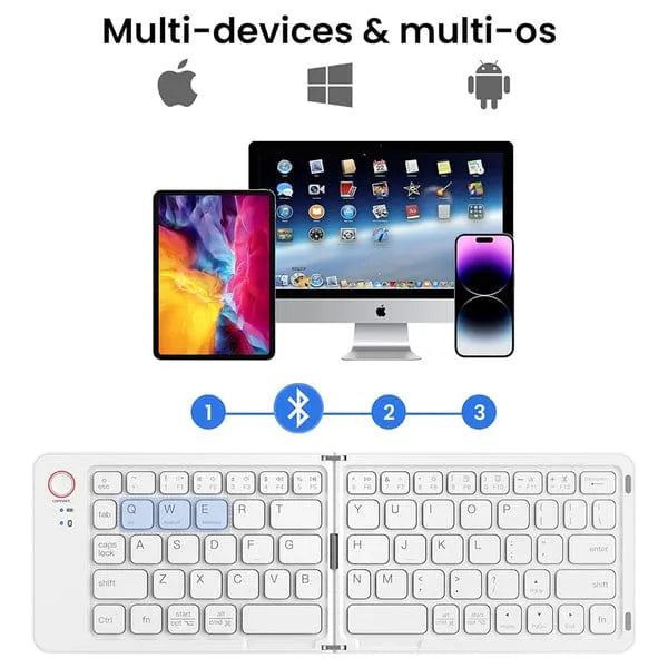 Wireless Foldable Bluetooth Keyboard