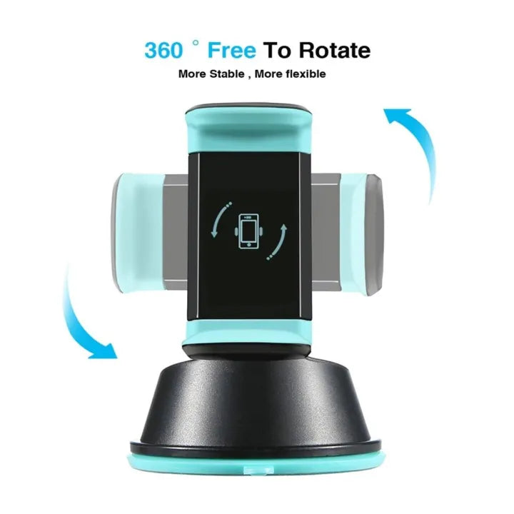 3-in-1 Car Phone Holder | Windshield, Dashboard & Air Vent