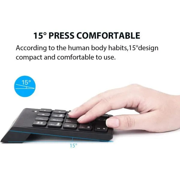 USB Mini Numeric Keypad | Plug & Play for Laptop & PC