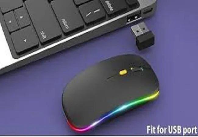 HP W10 Wireless RGB Mouse | Silent Click & Adjustable DPI