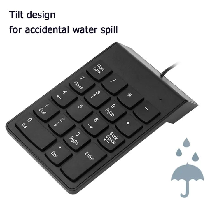 USB Mini Numeric Keypad | Plug & Play for Laptop & PC