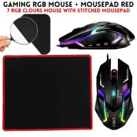 RGB Gaming Keyboard & Mouse Combo | 7-Colour Wired Set