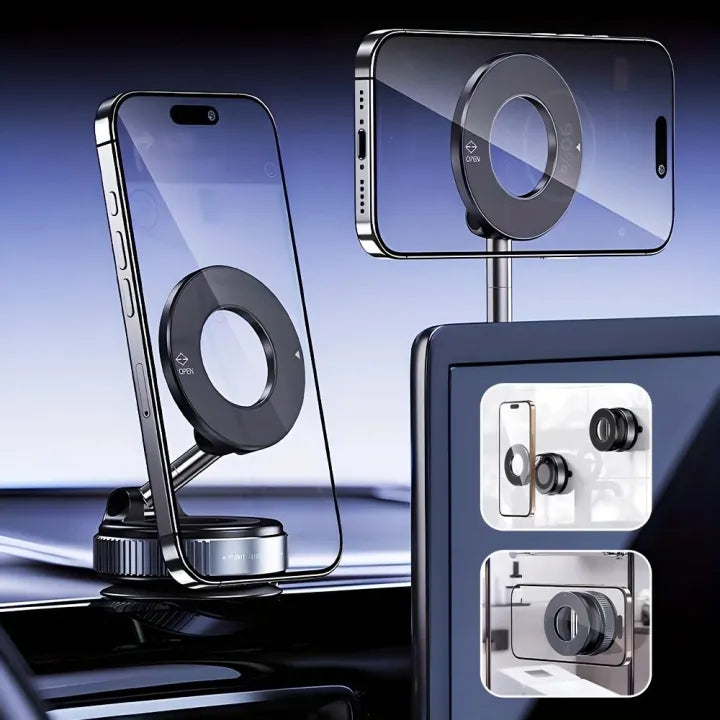 Magnetic Vacuum Suction Cup Mobile Phone Holder