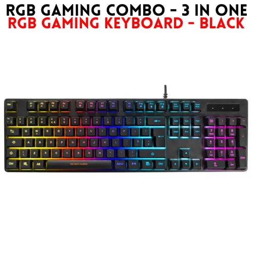 RGB Gaming Keyboard & Mouse Combo | 7-Colour Wired Set
