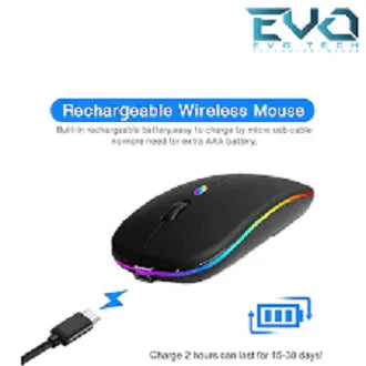 HP W10 Wireless RGB Mouse | Silent Click & Adjustable DPI