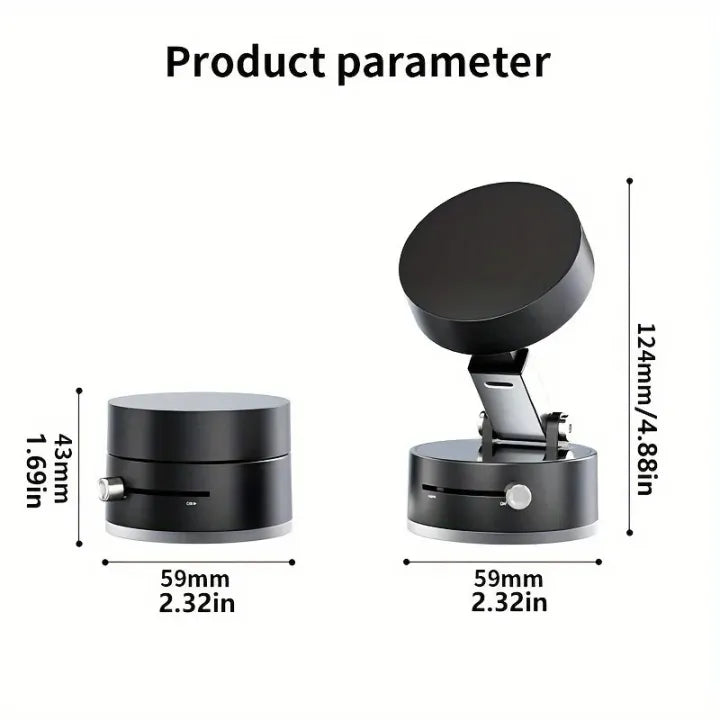 A2 Magnetic Phone Holder | 360° Foldable Suction Stand