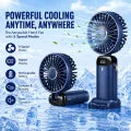 5-Speed Mini Fan | LED Display, Foldable & USB Rechargeable