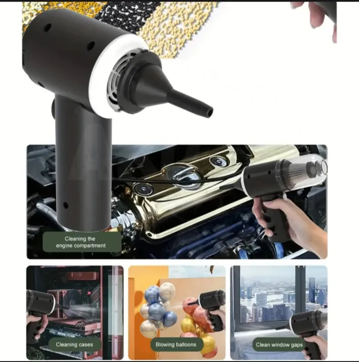 3 in 1 Portable Wireless Vacuum Cleaner for Laptop, Car & Home