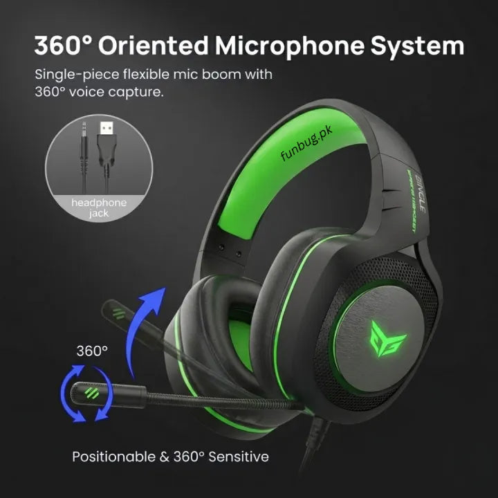 Professional Gaming Headset 7.1 Surround Sound with Noise-Cancelling Mic