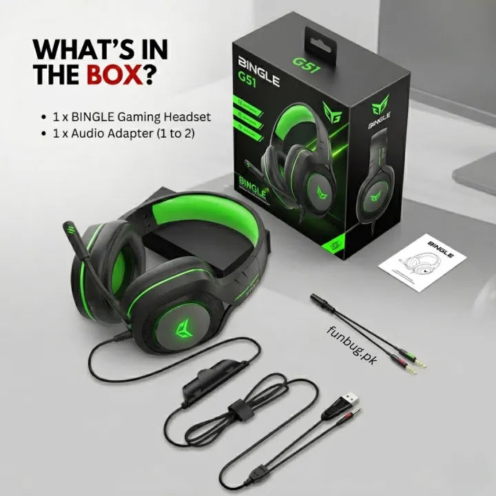 Professional Gaming Headset 7.1 Surround Sound with Noise-Cancelling Mic