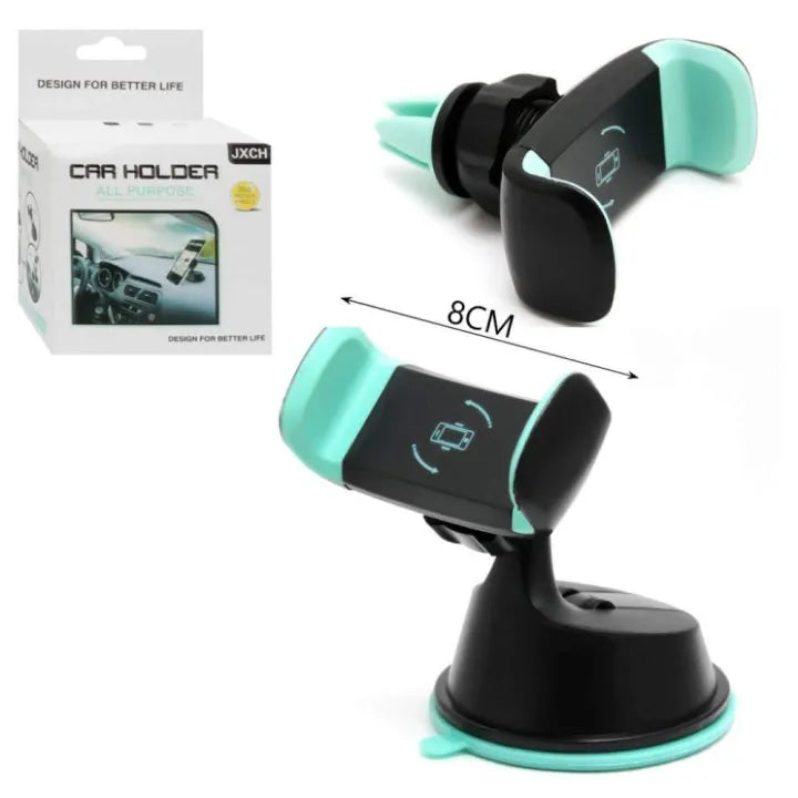 3-in-1 Car Phone Holder | Windshield, Dashboard & Air Vent