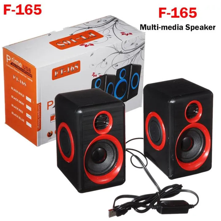 FT-165 Computer Speakers | Heavy Bass Subwoofer | USB & 3.5mm