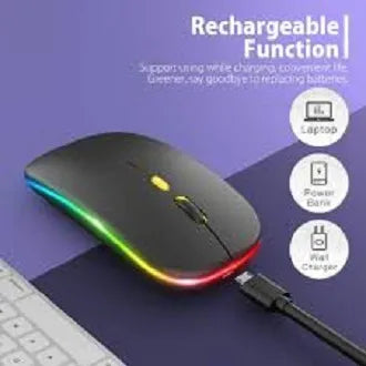 HP W10 Wireless RGB Mouse | Silent Click & Adjustable DPI