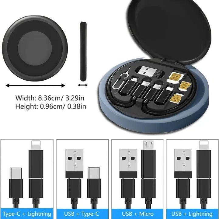 5-in-1 60W Fast Charging Data Cable Set All in One Compatible with All Devices