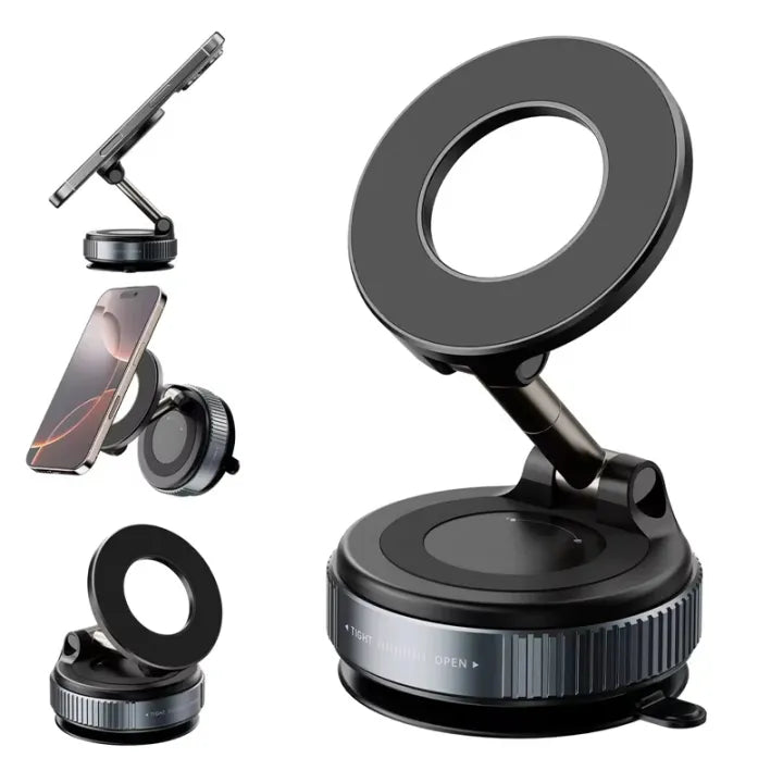 Magnetic Vacuum Suction Cup Mobile Phone Holder