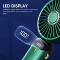 5-Speed Mini Fan | LED Display, Foldable & USB Rechargeable