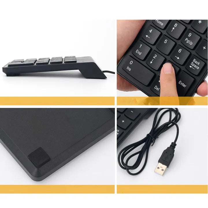USB Mini Numeric Keypad | Plug & Play for Laptop & PC