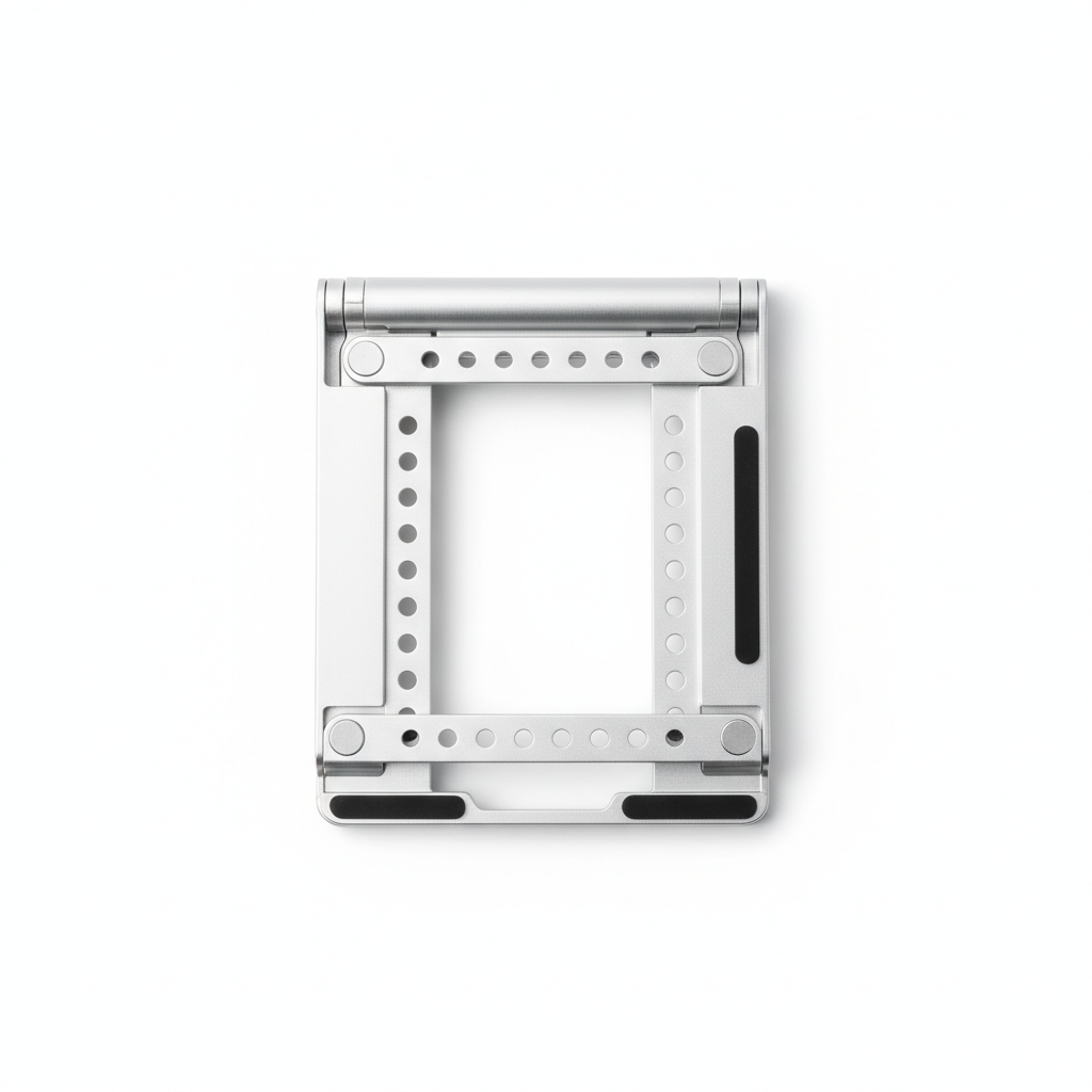 Aluminum Foldable Laptop Stand Folded Flat Lay